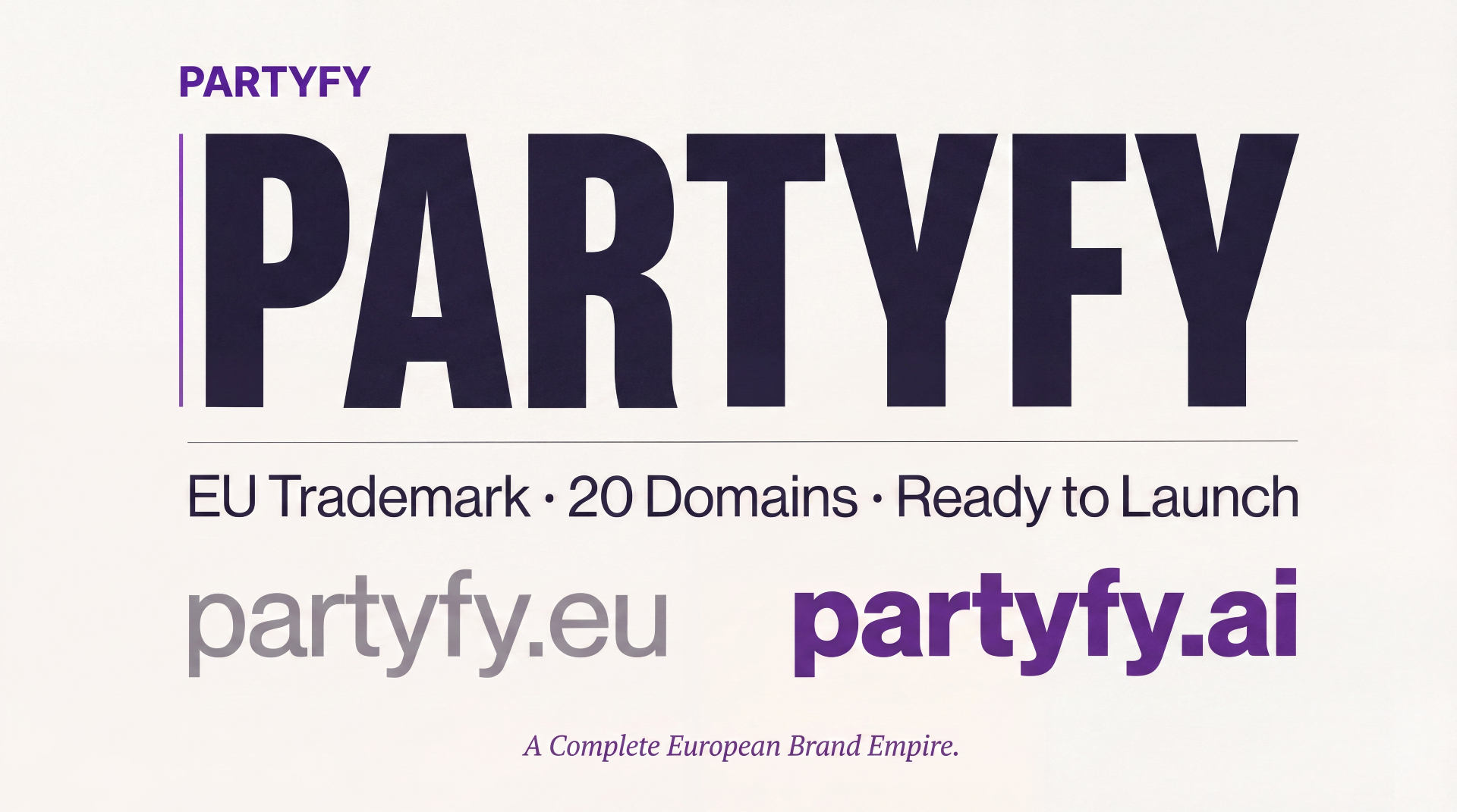 Partyfy brand intro slide